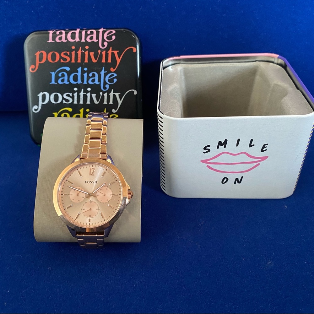 Fossil rose gold Watch